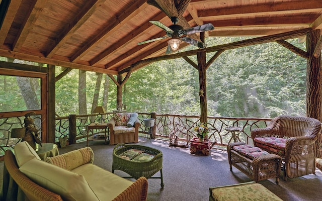 605 W Wildcat, Clarkesville, GA 30523 - sunroom featuring healthy amount of natural light