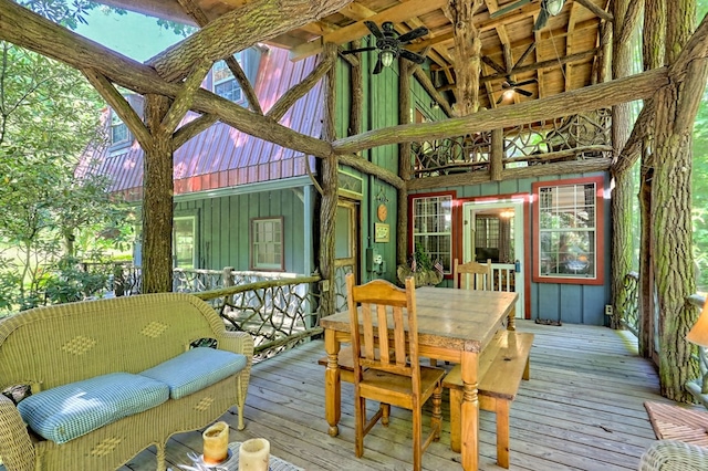 605 W Wildcat, Clarkesville, GA 30523 - sunroom / solarium with vaulted ceiling