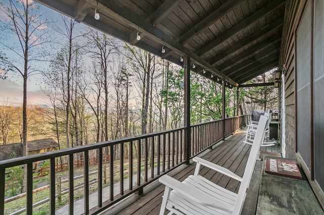 view of deck