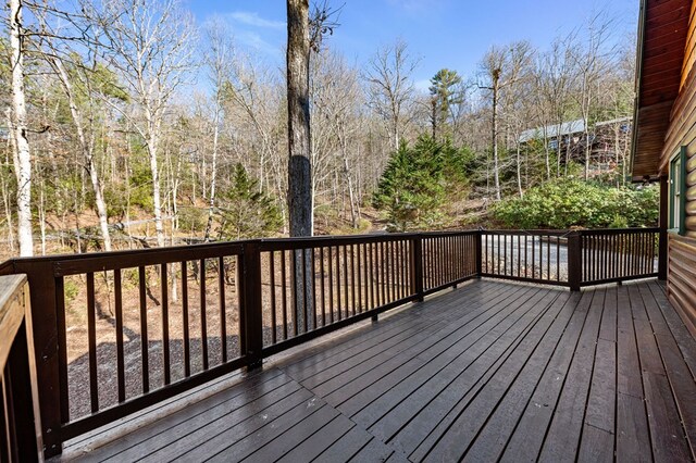30 The Forest Rd, Blue Ridge, GA 30513 - view of wooden terrace