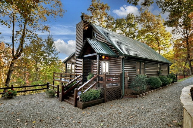 view of side of property