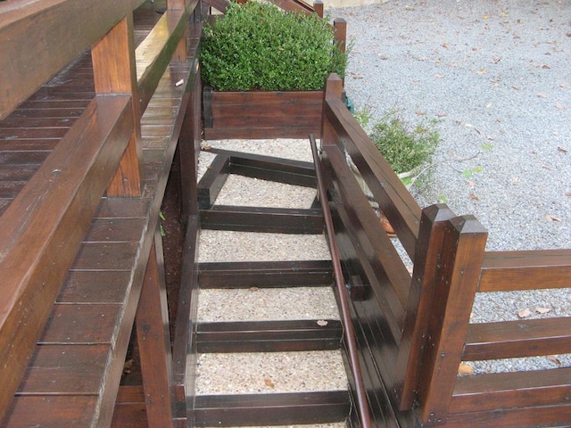 view of stairs