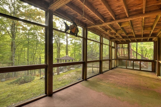 112 Songbird, Blue Ridge, GA 30513 - view of unfurnished sunroom