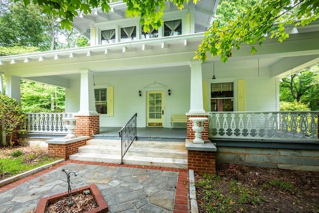 10 New Town St, Tate, GA 30177 - view of exterior entry with a porch