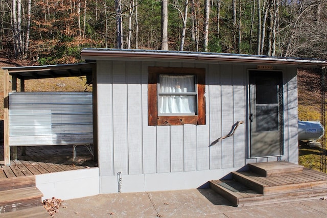 view of outbuilding