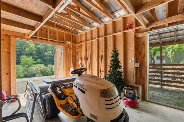 3660 Downings Creek Rd, Hayesville, NC 28904 - miscellaneous room with wood finished floors