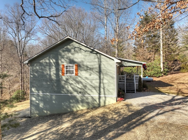 view of home's exterior