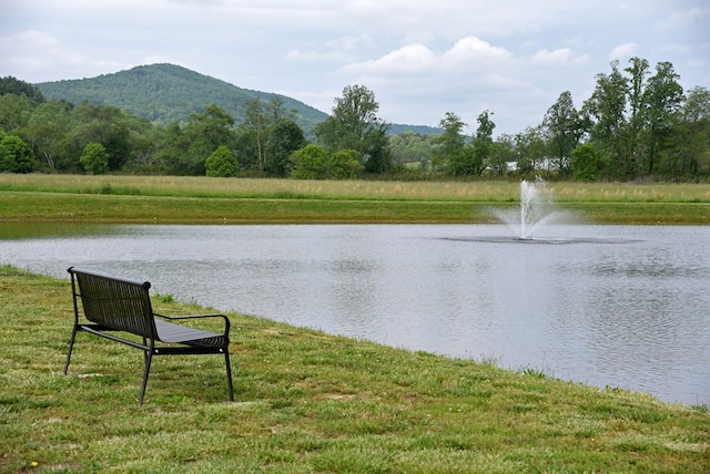 property view of water with a mountain view