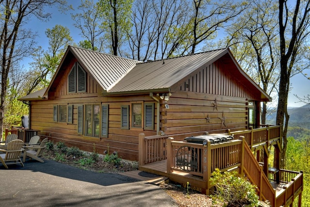 783 Moreland Dr N, Cherry Log, GA 30522 - view of front of house featuring a deck