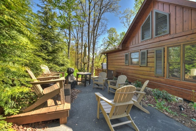 783 Moreland Dr N, Cherry Log, GA 30522 - view of terrace featuring a fire pit