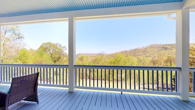 view of wooden terrace