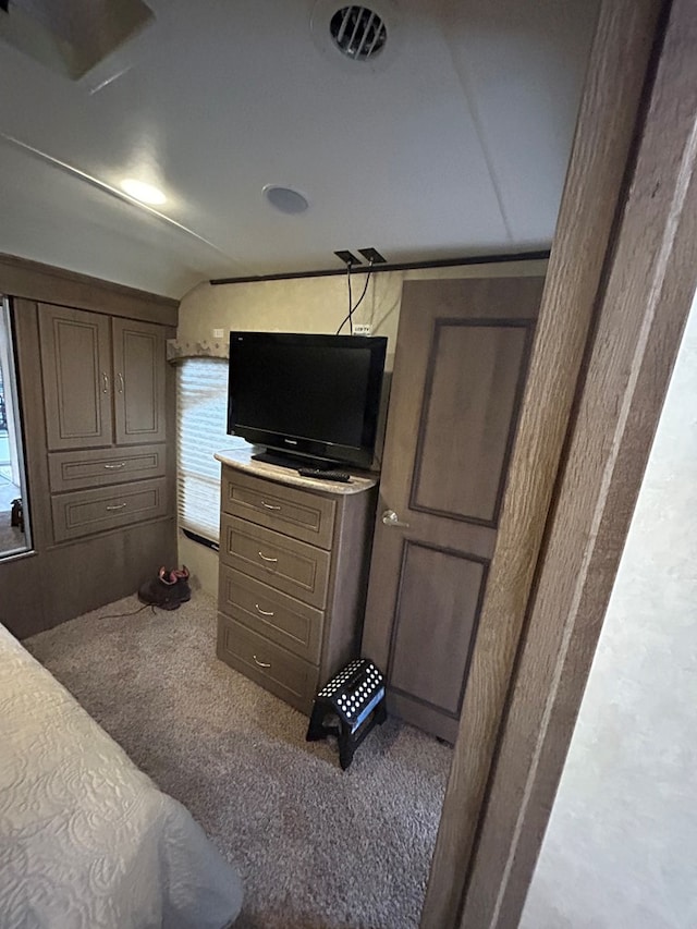 bedroom with carpet floors