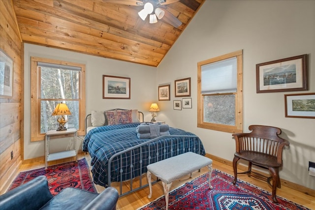 510 Gallery Ct, Ellijay, GA 30540 - bedroom featuring vaulted ceiling, wooden ceiling, and wood finished floors