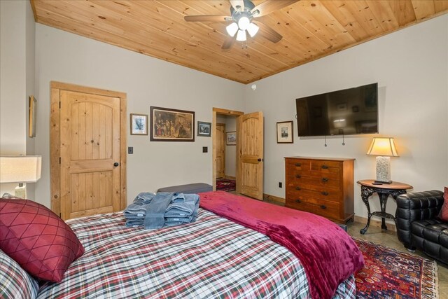 510 Gallery Ct, Ellijay, GA 30540 - bedroom with wood ceiling and baseboards