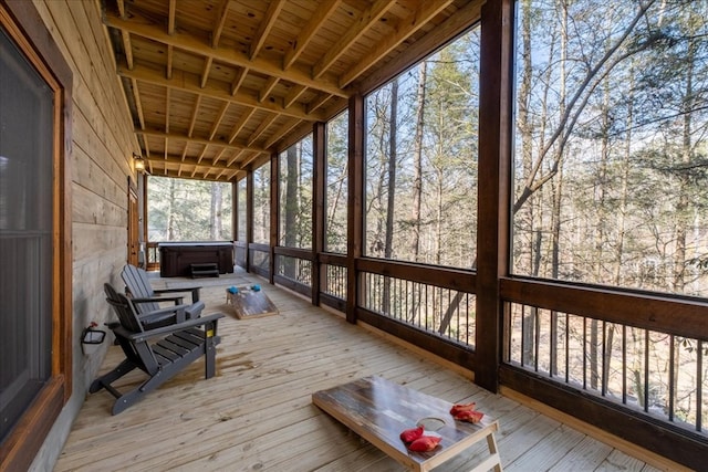 510 Gallery Ct, Ellijay, GA 30540 - sunroom with a jacuzzi