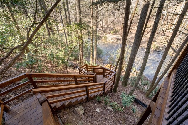 510 Gallery Ct, Ellijay, GA 30540 - view of wooden terrace