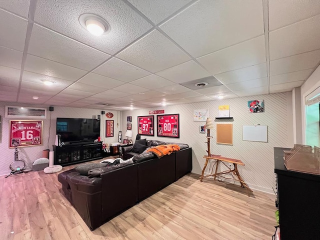 384 Shadow Pines Dr, Murphy, NC 28906 - living room with a drop ceiling and light wood-type flooring
