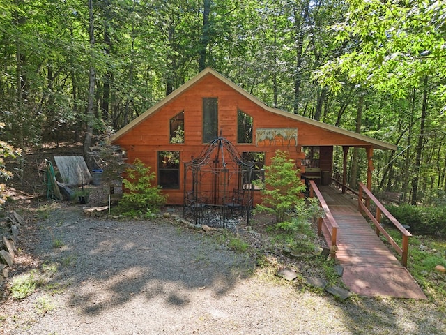 881 Sawyer Cove Rd, Hayesville, NC 28904 - chalet / cabin with a forest view