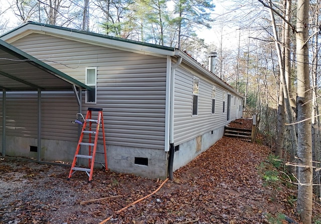 view of property exterior