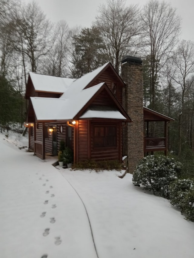 exterior space with a porch