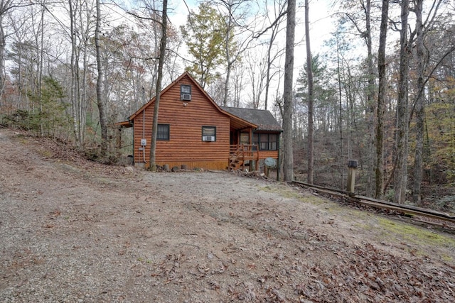 view of side of property