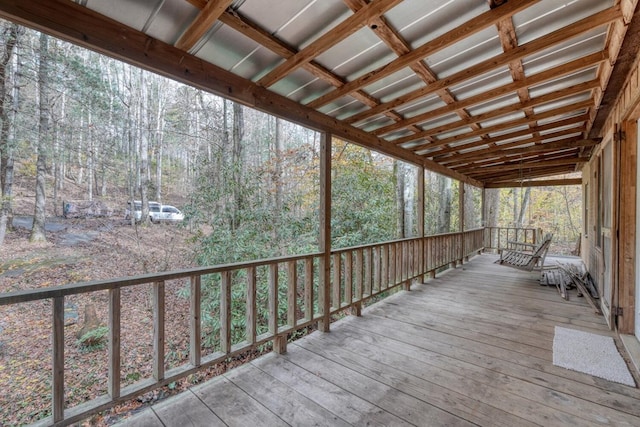 view of wooden terrace