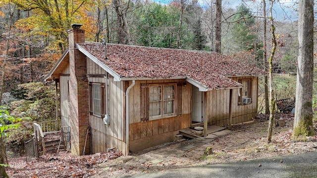 view of outbuilding with cooling unit