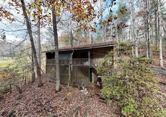 view of rear view of property