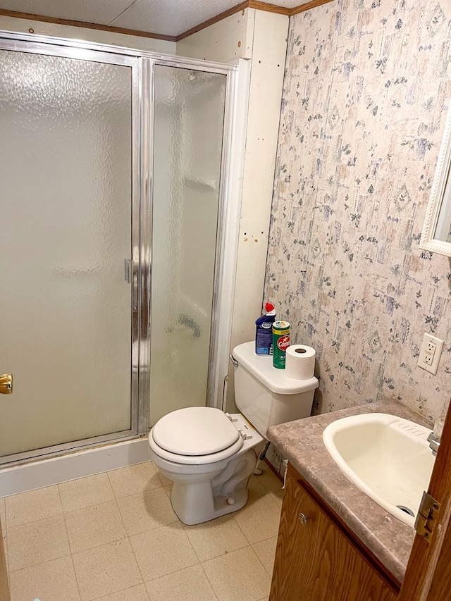 1716 Airport Rd, Marble, NC 28905 - full bath with toilet, a shower stall, and vanity