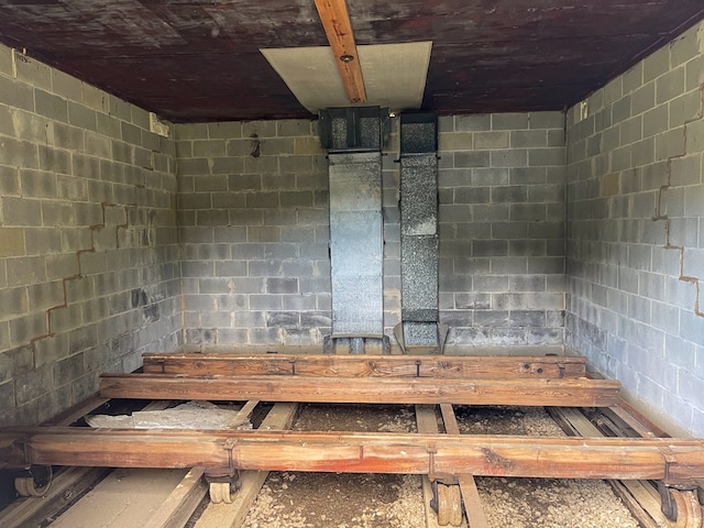 1716 Airport Rd, Marble, NC 28905 - room details with concrete block wall