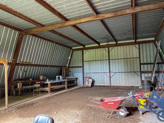 1716 Airport Rd, Marble, NC 28905 - garage featuring metal wall