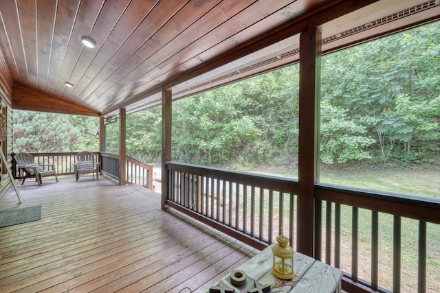 view of wooden terrace