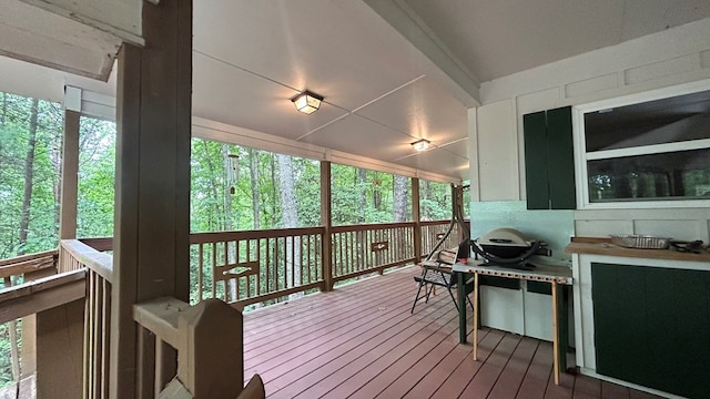 143 Sorghum Mill Run, Blairsville, GA 30512 - view of deck