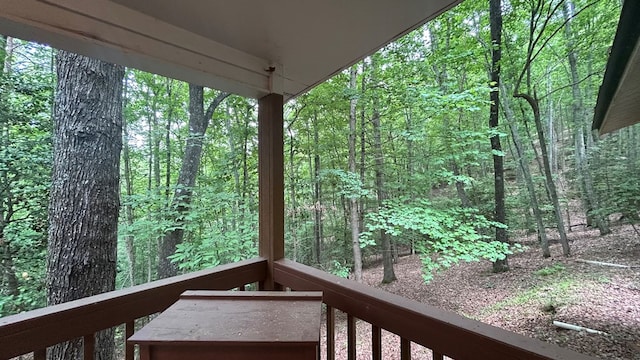 143 Sorghum Mill Run, Blairsville, GA 30512 - balcony featuring a view of trees