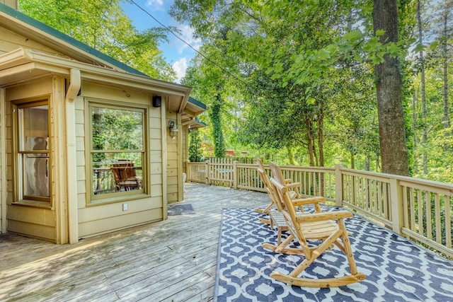 50 Rustic Rdg, Blue Ridge, GA 30513 - view of wooden terrace
