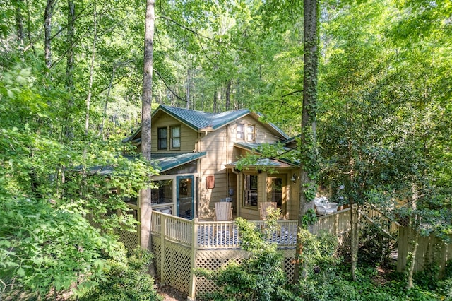 50 Rustic Rdg, Blue Ridge, GA 30513 - view of outdoor structure featuring a forest view