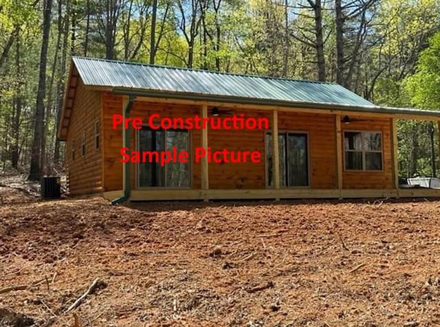 view of outbuilding with central AC