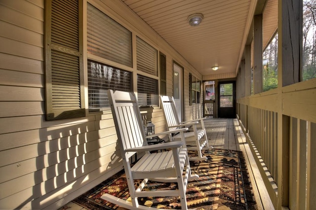 exterior space featuring covered porch