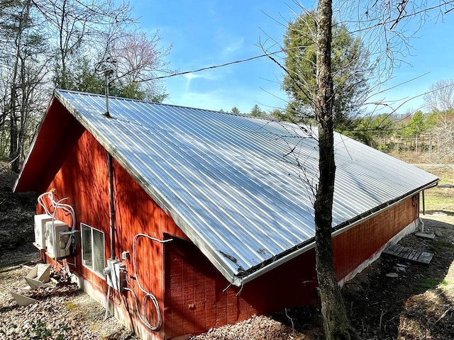 37 Shady Creek Rdg, Marble, NC 28905 - view of side of home with ac unit and metal roof