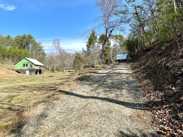 37 Shady Creek Rdg, Marble, NC 28905 - view of street with gravel driveway