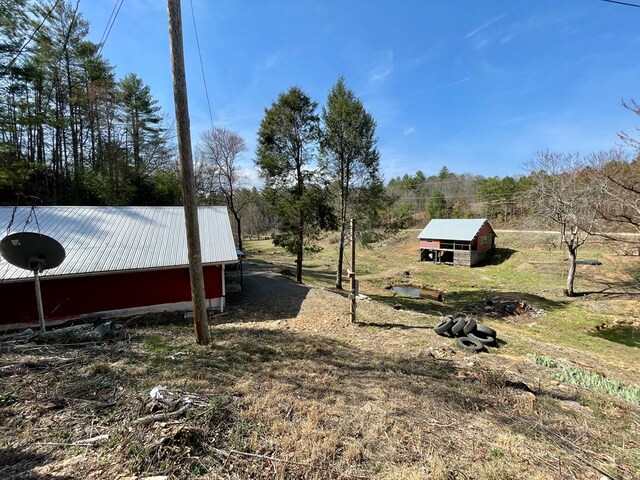 37 Shady Creek Rdg, Marble, NC 28905 - view of yard featuring an outdoor structure and a pole building
