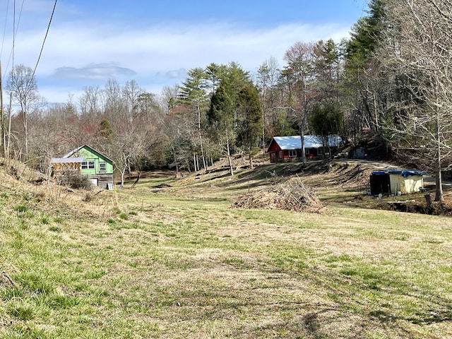 37 Shady Creek Rdg, Marble, NC 28905 - view of yard featuring a view of trees and an outbuilding