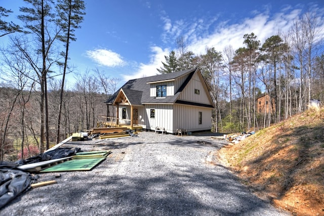 exterior space featuring a wooden deck