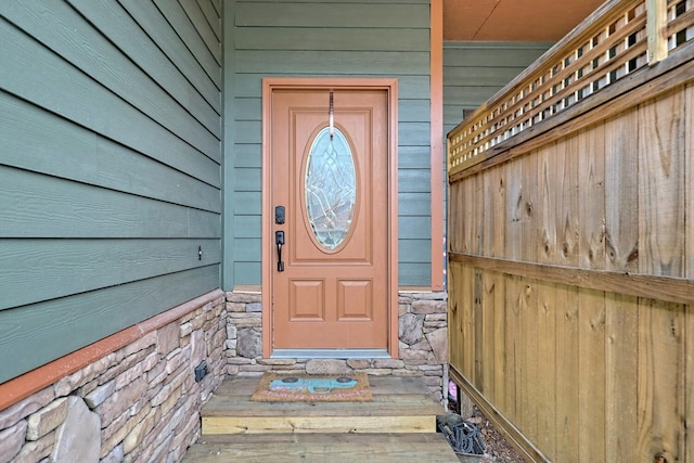 view of entrance to property