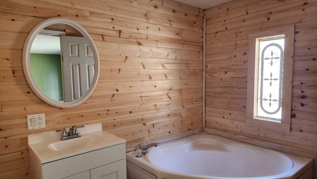 349 Kirby Ln, Murphy, NC 28906 - full bath featuring wooden walls and vanity