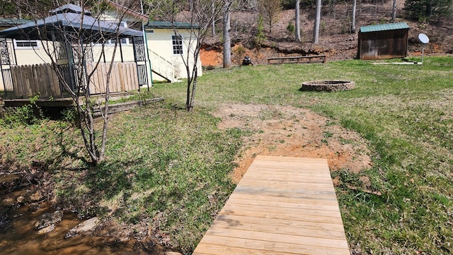 349 Kirby Ln, Murphy, NC 28906 - view of yard with a gazebo and an outdoor structure