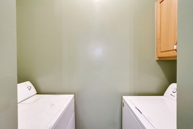 349 Kirby Ln, Murphy, NC 28906 - clothes washing area with cabinet space and washing machine and dryer