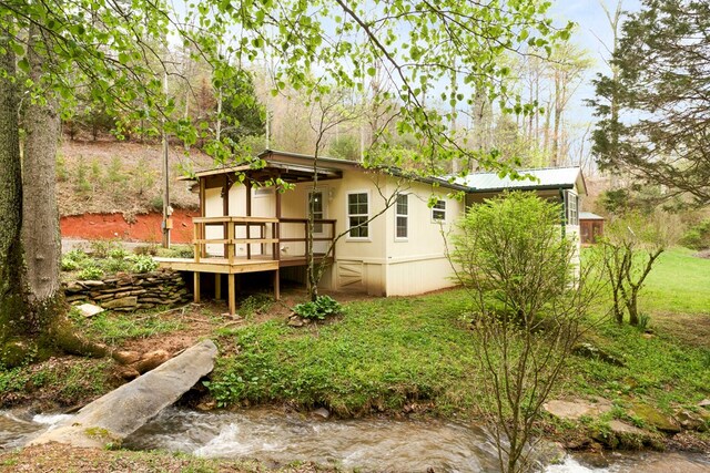 349 Kirby Ln, Murphy, NC 28906 - back of property featuring a wooden deck