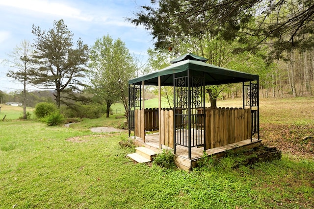 349 Kirby Ln, Murphy, NC 28906 - view of yard with a gazebo
