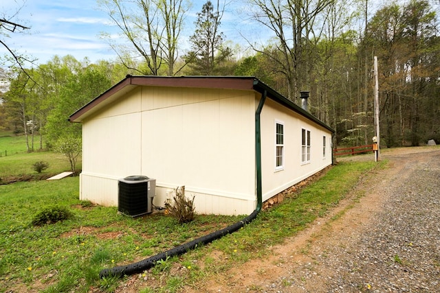 349 Kirby Ln, Murphy, NC 28906 - view of home's exterior featuring driveway and central air condition unit